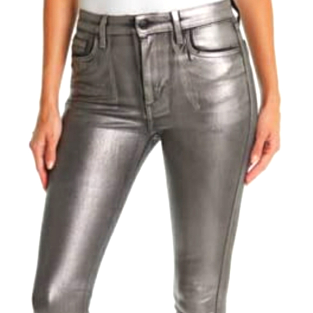 Joe's Jean's Silver The Charlie foil Skinny jeans PLEASE READ - Picture 2 of 16